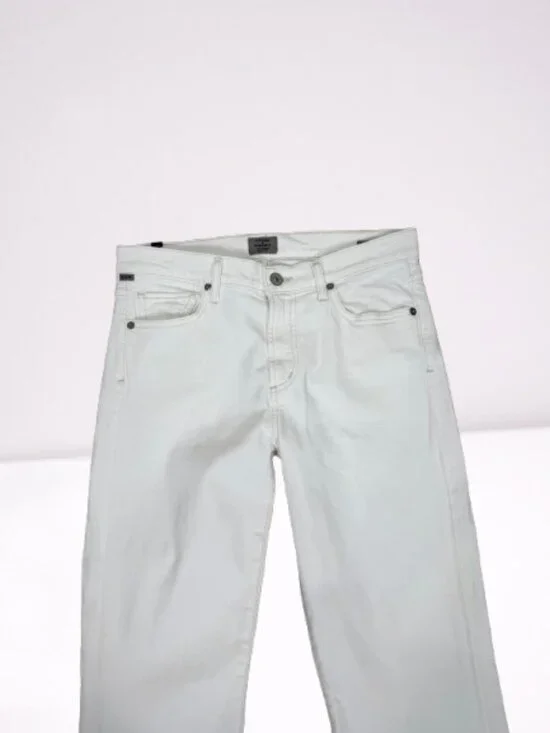 Citizen of Humanity Mid Rise Emannuelle Slim Boot Stretch Jeans Size 28x33 White - Picture 4 of 13